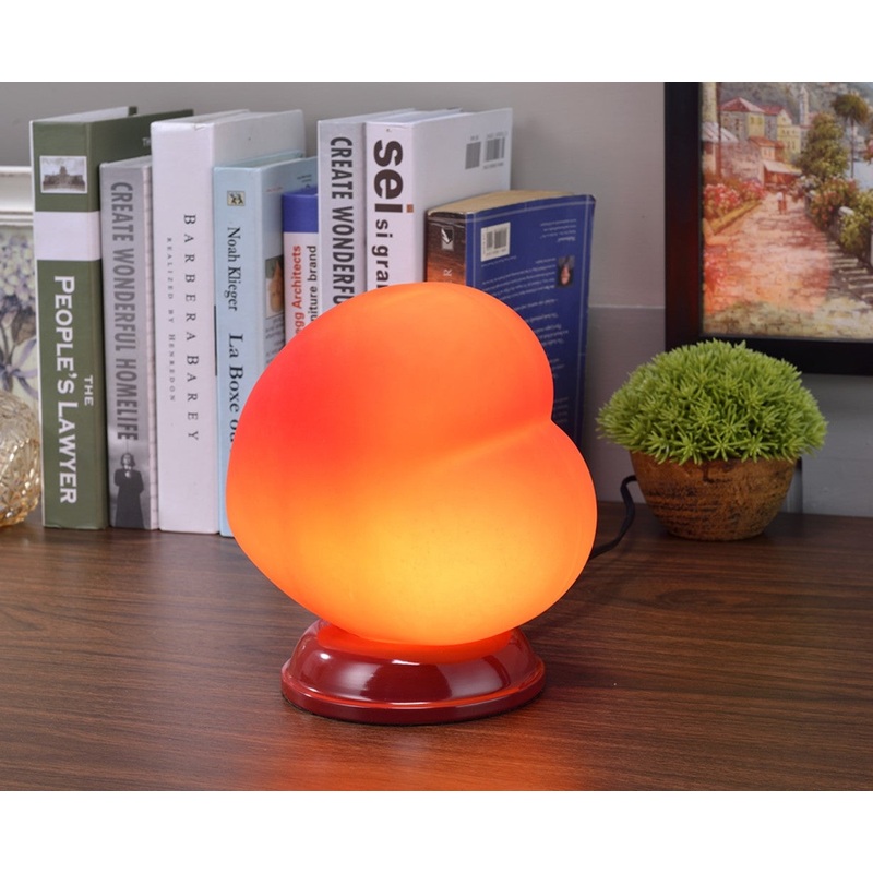 Glowing Heart Shaped Table Lamp By Homeroots