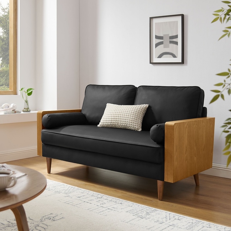 Kellan Vegan Leather Loveseat by Modway