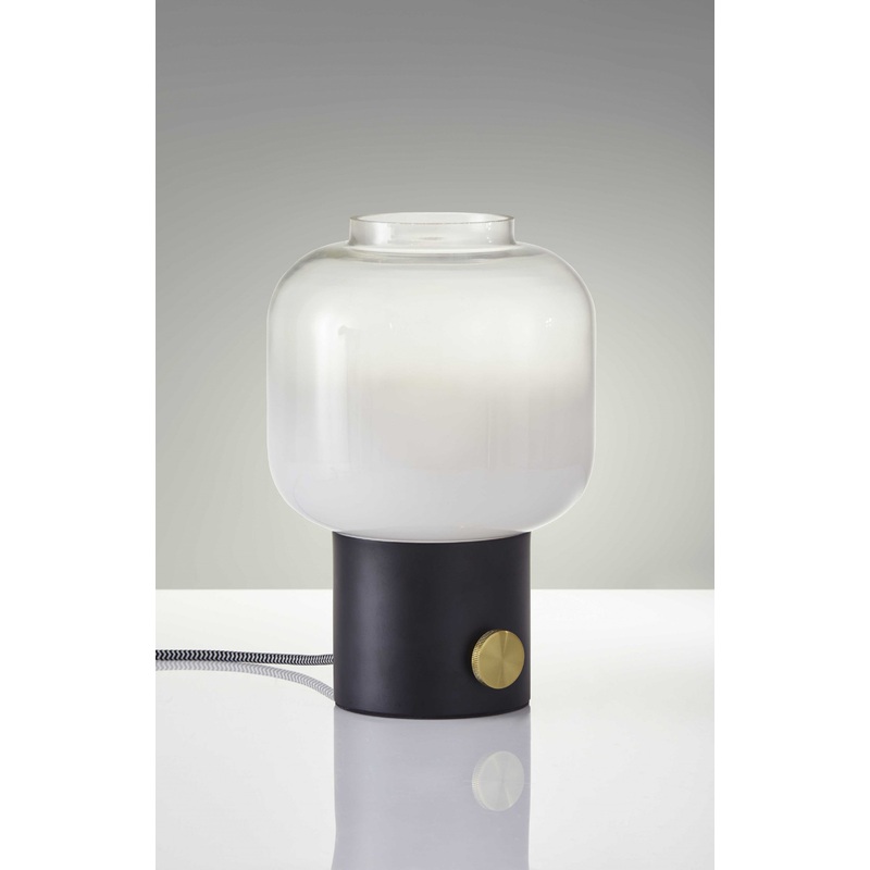 Mod Pod Black Glass Table Lamp