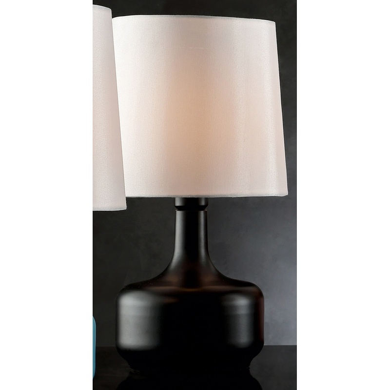 Modern Matte Black Table Lamp with Touch Switch By Homeroots
