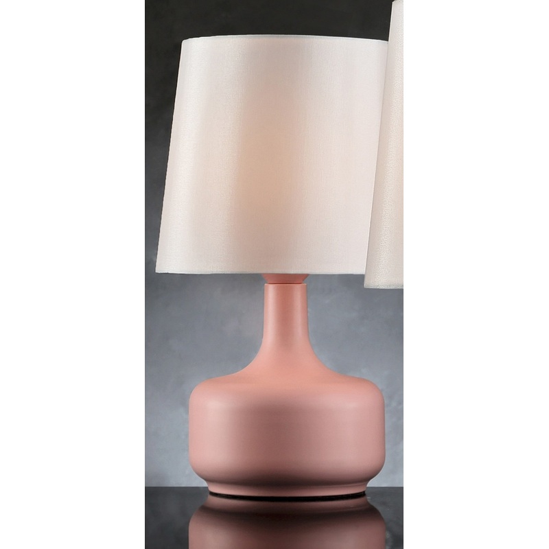 Modern Soft Pink Table Lamp with Touch Switch By Homeroots