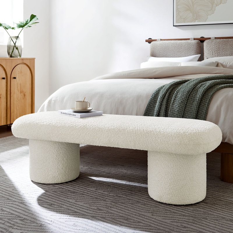 Orla Chenille Upholstered Bench by Modway
