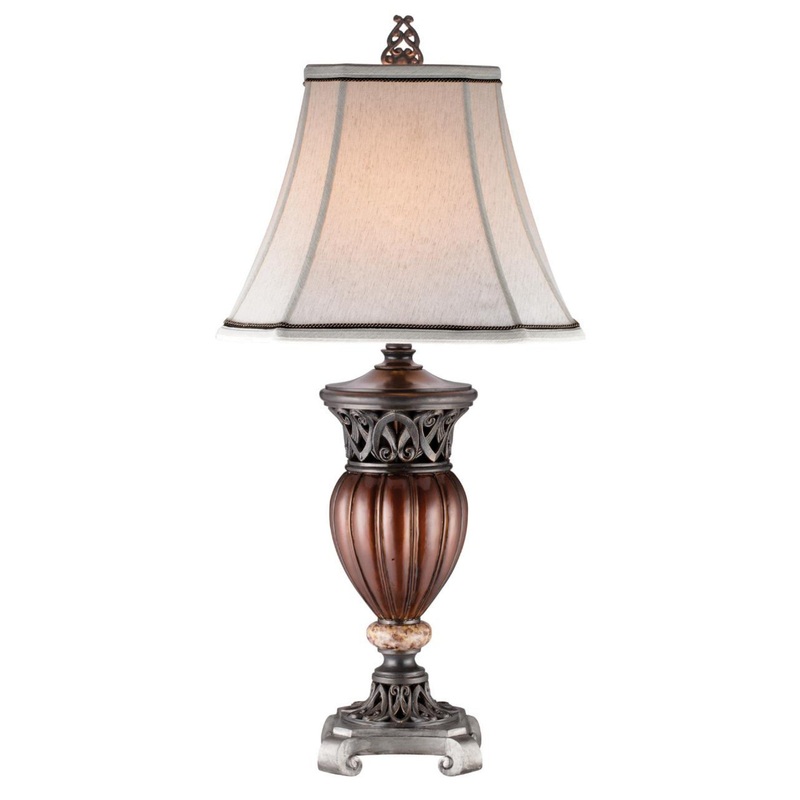 Traditional Roman Style Table Lamp with Bronze Finish By Homeroots