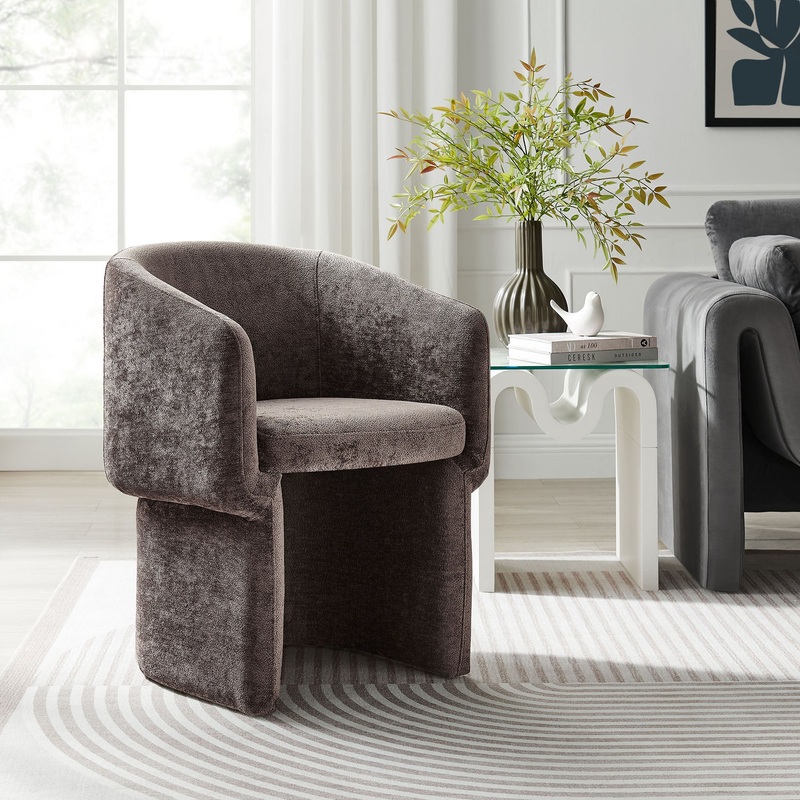 Verity Chenille Dining Armchair by Modway