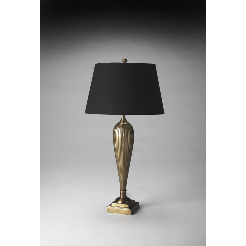 Antique Brass Table Lamp By Homeroots