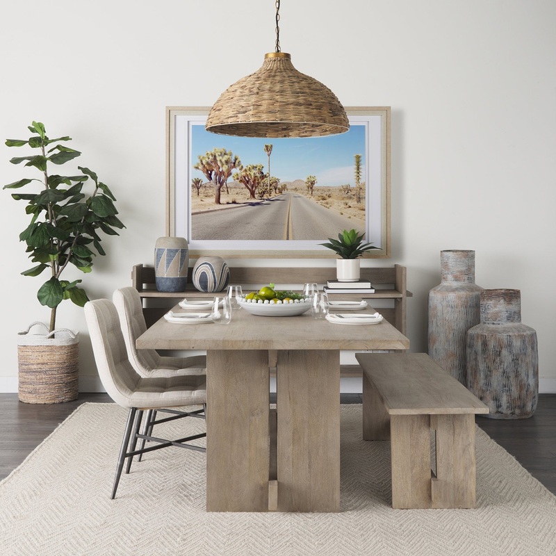 Brown Wicker Domed Hanging Pendant Light By Homeroots