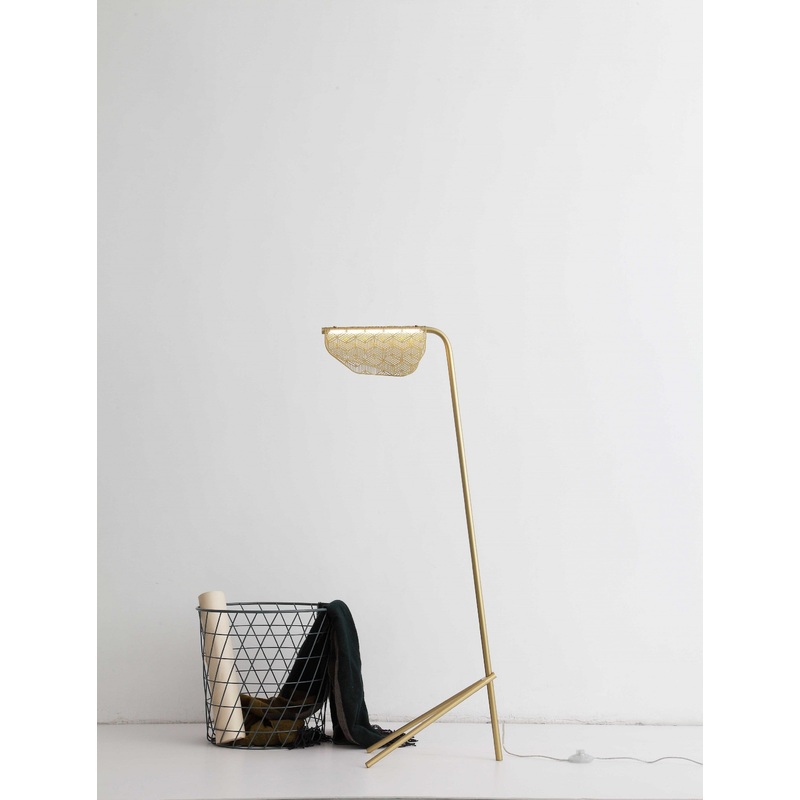 Golden Carbon Floor Lamp