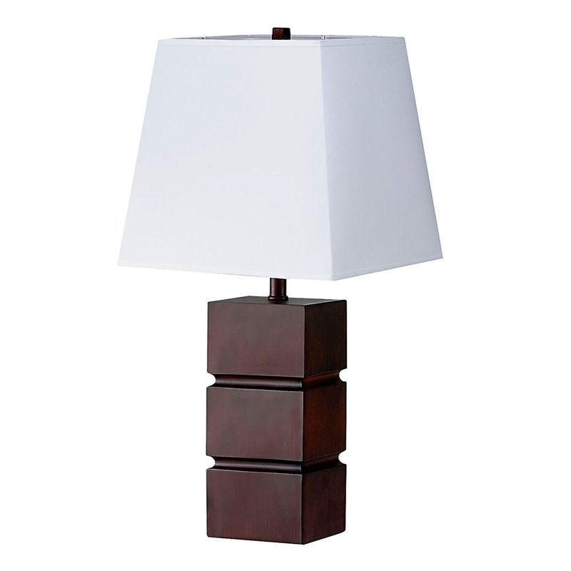 Modern Wooden Stack Table Lamp By Homeroots