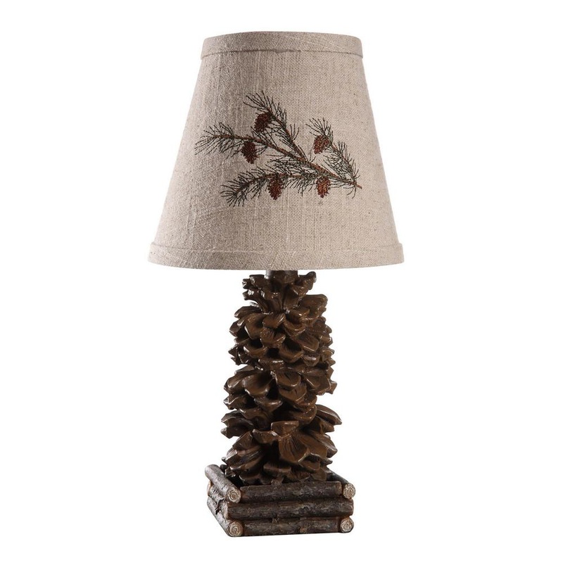 Pinecone Accent Lamp By Homeroots