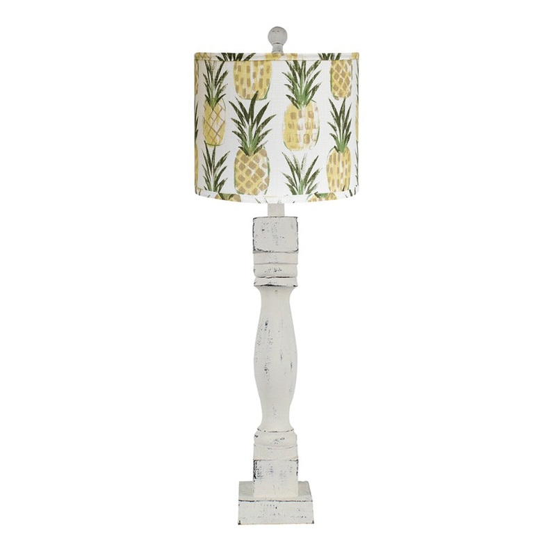 Rustic Pineapple Welcome Table Lamp By Homeroots