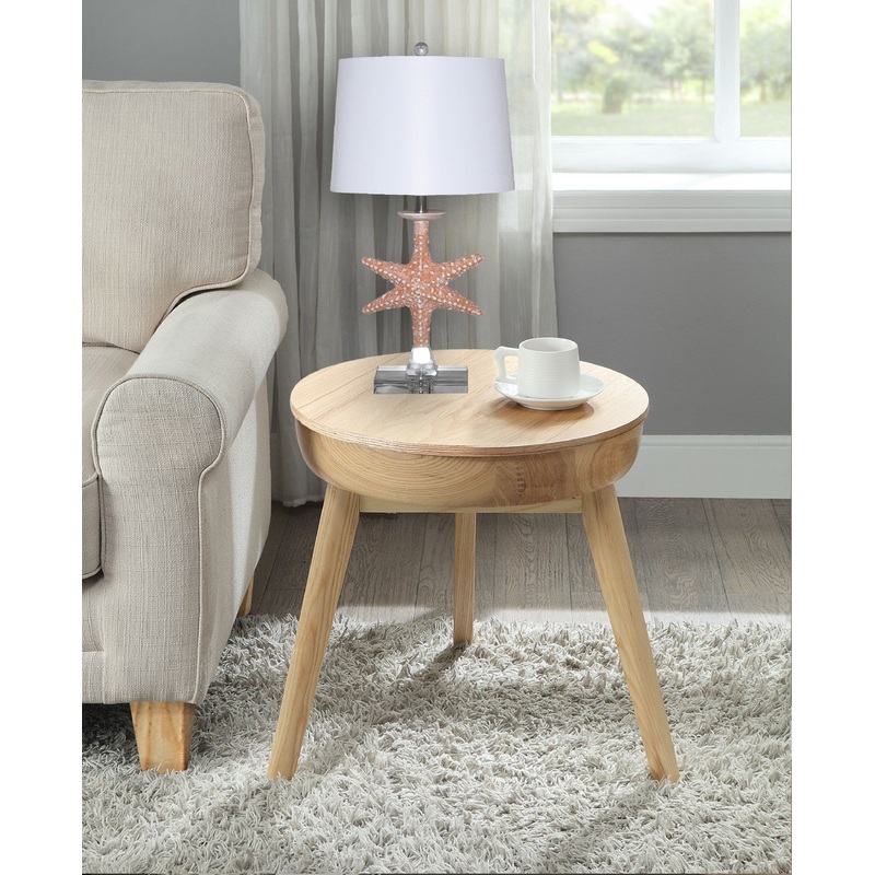 Set of 2 Orange Coastal Starfish Table Lamps By Homeroots