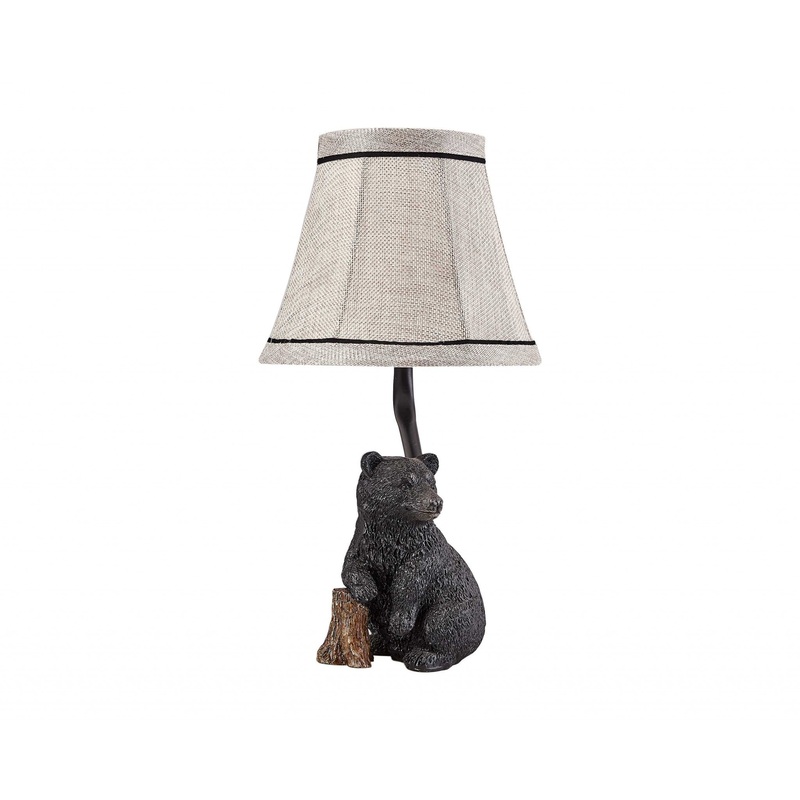 Smokey Bear in Woodlands Accent Lamp By Homeroots