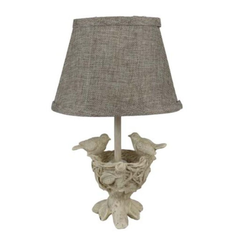 Two Birds and Nest Accent Lamp By Homeroots