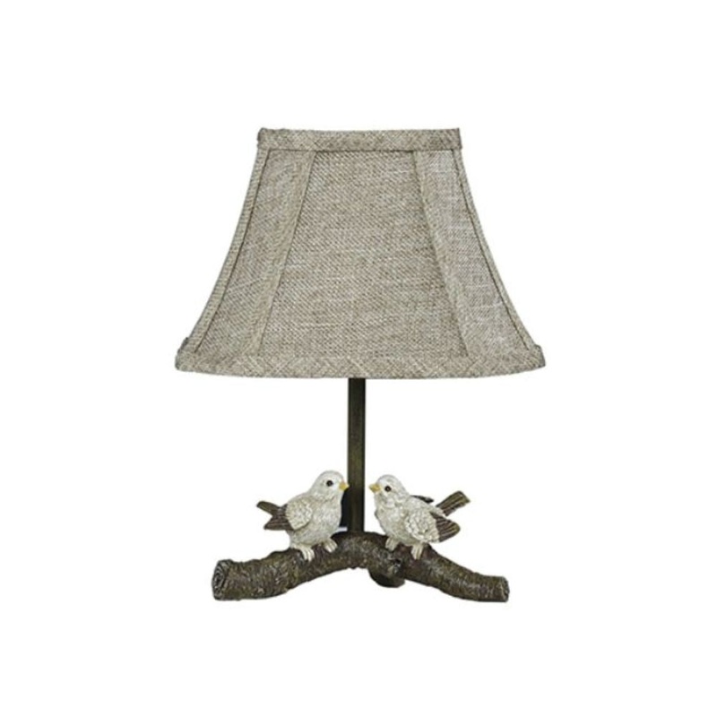 Two Cheery Birds on a Branch Accent Lamp By Homeroots