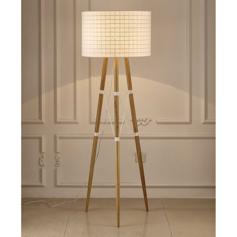 White Aluminum Floor Lamp