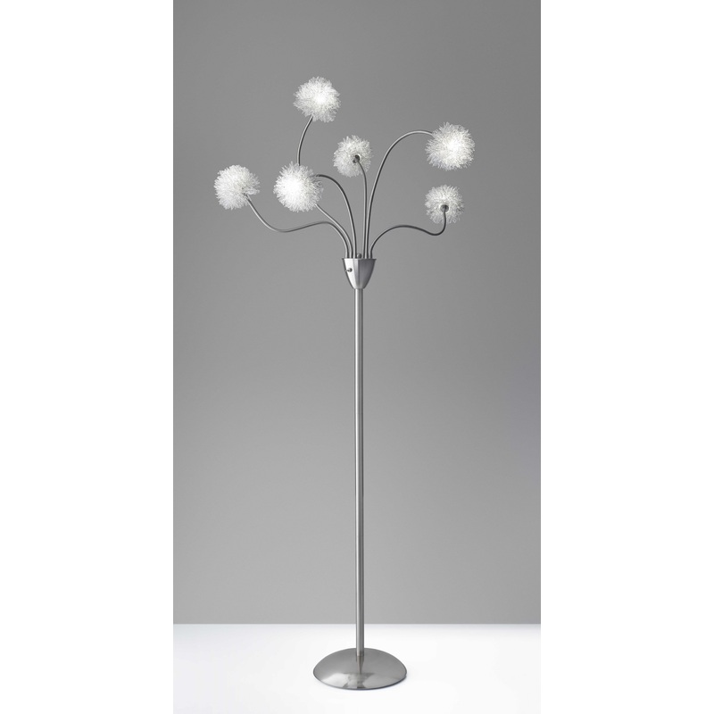 Aluminum Dandelion Floor Lamp By Homeroots