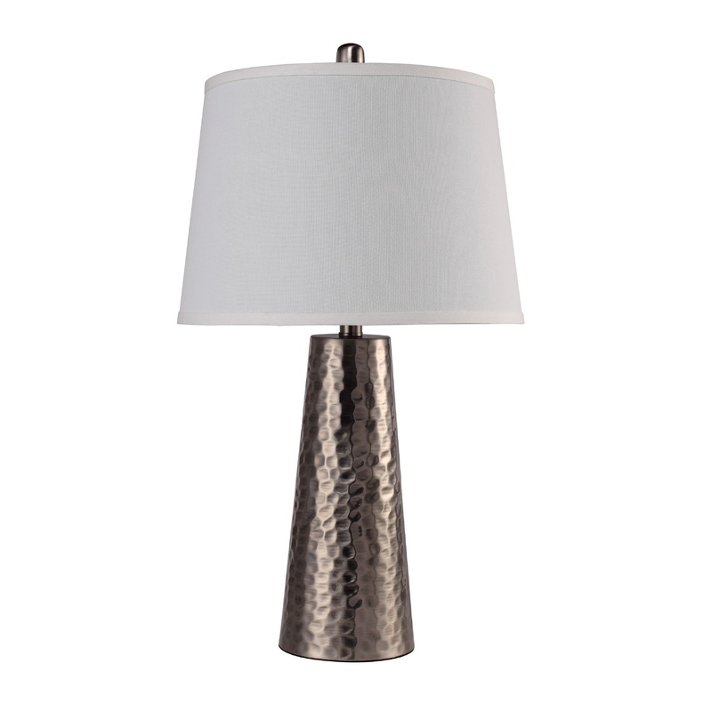 Antique Brass Hammered Table Lamp By Homeroots