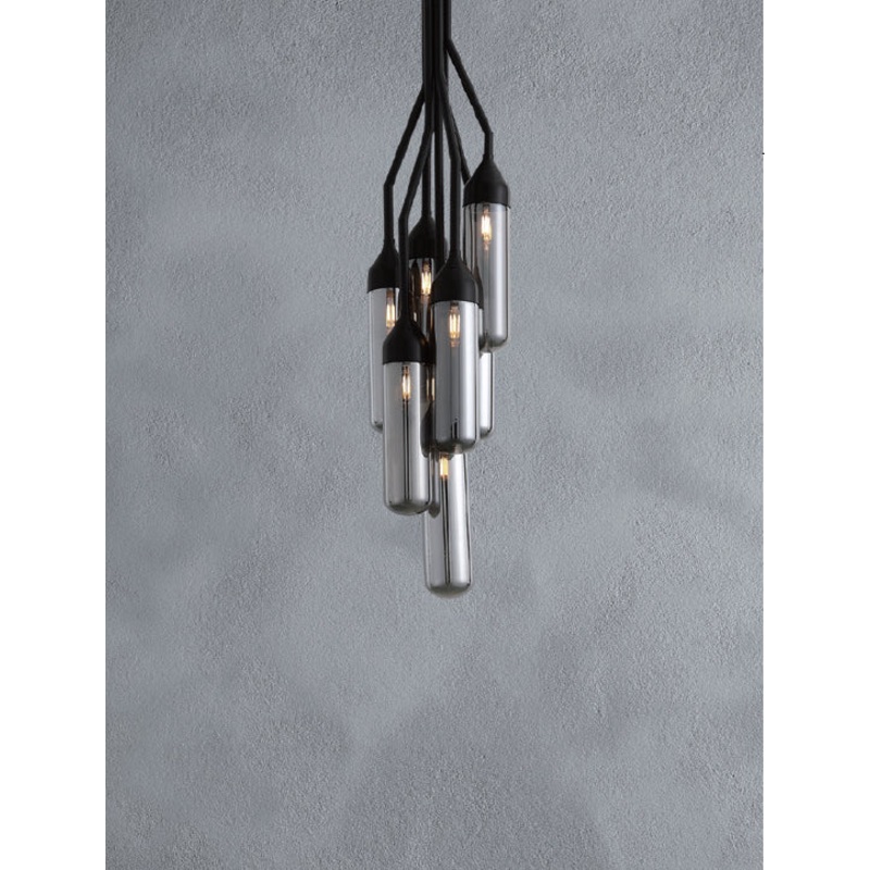 Black Carbon Steel Pendant Lamp By Homeroots