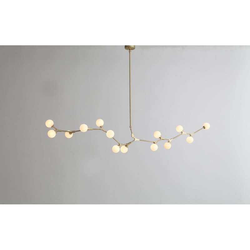 Black White Iron Glass Pendant Lamp By Homeroots - 372252