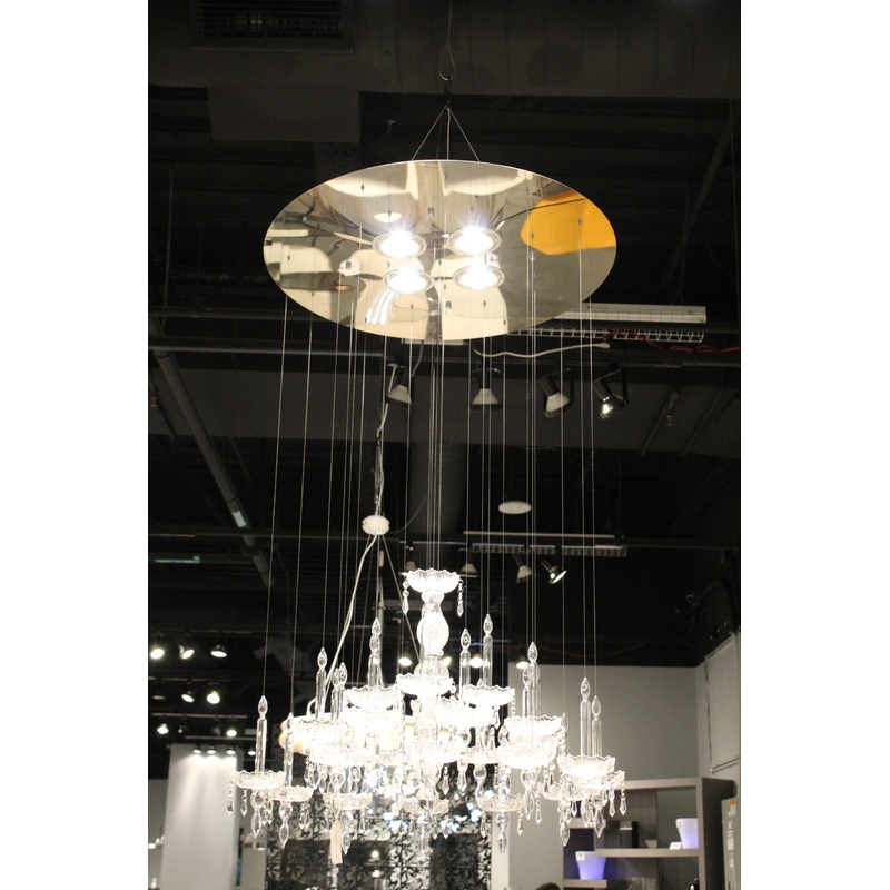 Clear Crystal Glass Pendant Lamp By Homeroots - 372254