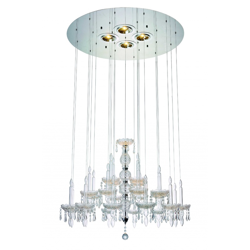 Clear Crystal Glass Pendant Lamp By Homeroots - 372255