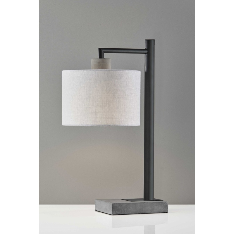 Petite Black Metal Table Lamp By Homeroots