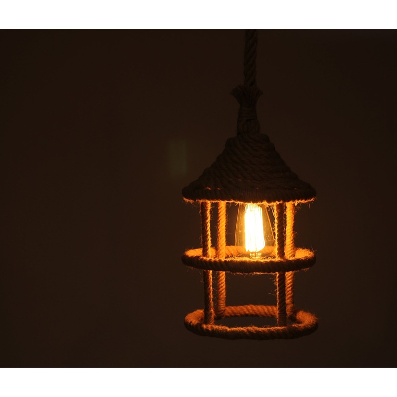 Rope Pendant Lamp By Homeroots