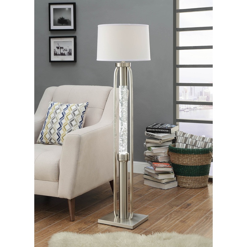 Sand Nickel Floor Lamp By Homeroots