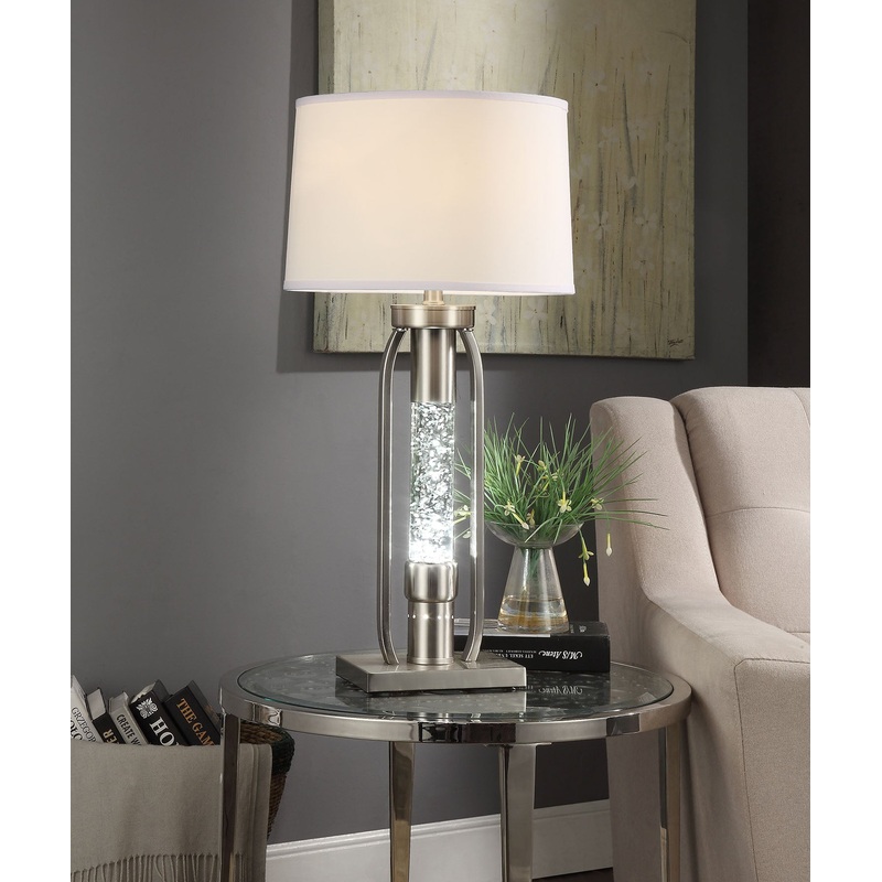 Sand Nickel Table Lamp By Homeroots