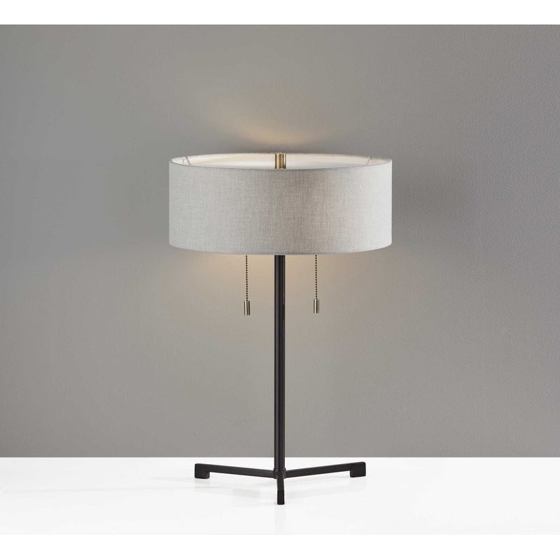 Sci Fi Two Pull Black Metal Table Lamp By Homeroots