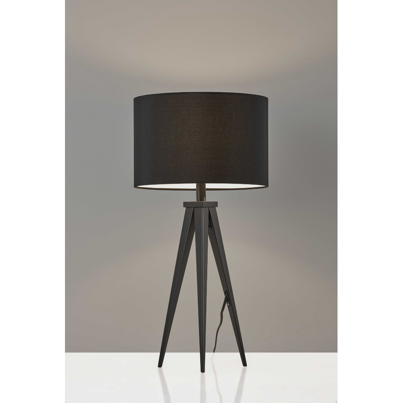 Treble Black Metal Table Lamp By Homeroots