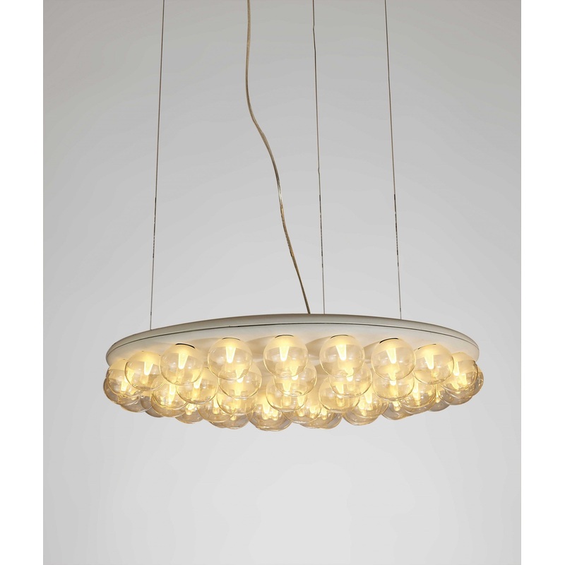 White Glass Metal Pendant Lamp By Homeroots
