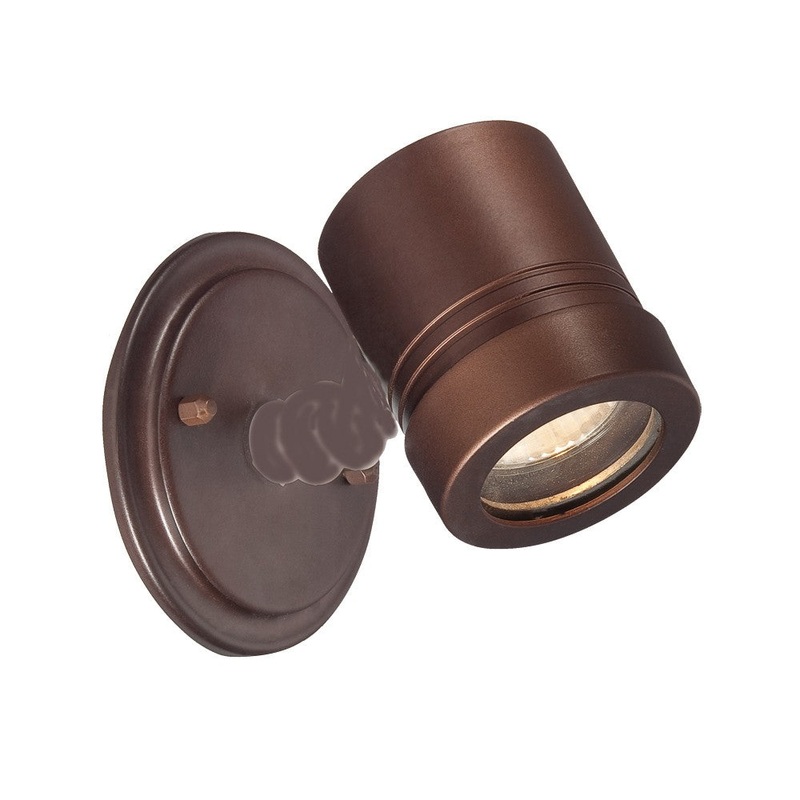 Antique Bronze Cylinder Wall Spotlight By Homeroots