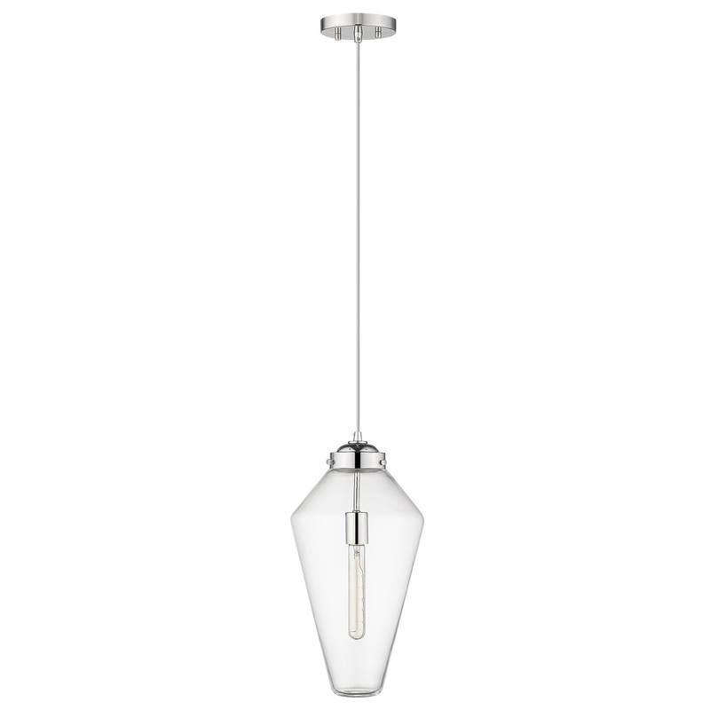 Ballina 1-Light Polished Nickel Mini-Pendant By Homeroots - 398247