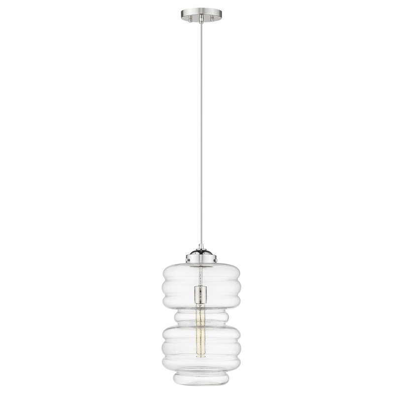 Ballina 1-Light Polished Nickel Mini-Pendant By Homeroots - 398249