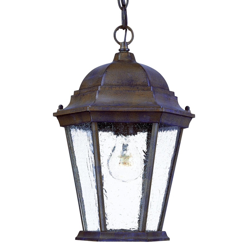Dark Brown Domed Lantern Hanging Light By Homeroots