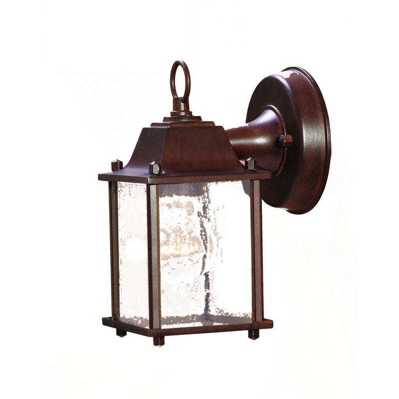 Dark Brown Hanging Waterfall Glass Lantern Wall Light By Homeroots