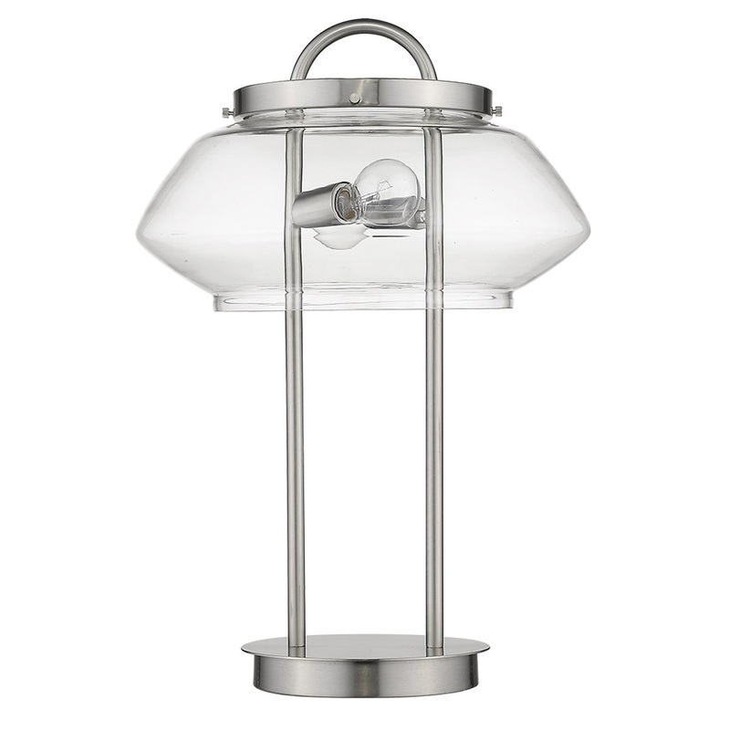 Garner 2-Light Satin Nickel Table Lamp By Homeroots