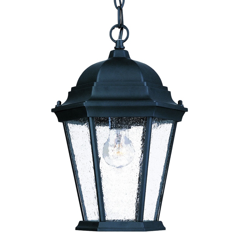 Matte Black Domed Lantern Hanging Light By Homeroots