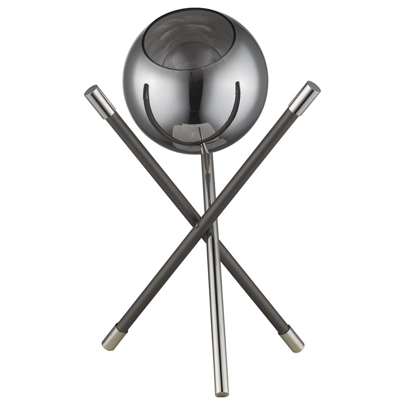 Trend Home 1-Light Polished Nickel Table Lamp By Homeroots - 399146