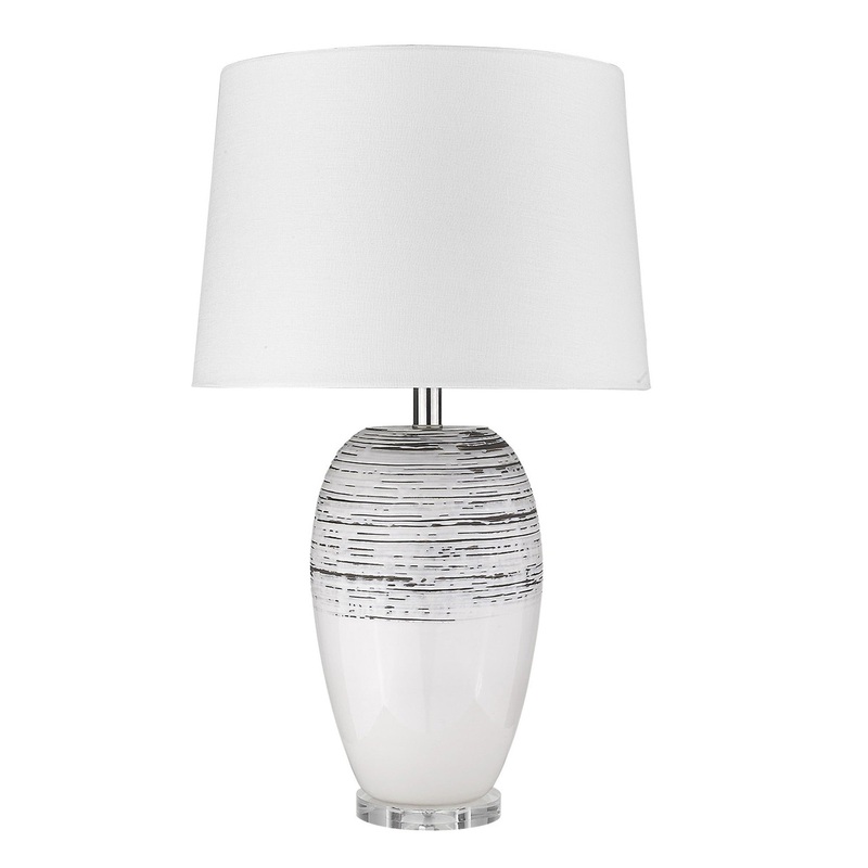 Trend Home 1-Light Polished Nickel Table Lamp By Homeroots - 399158