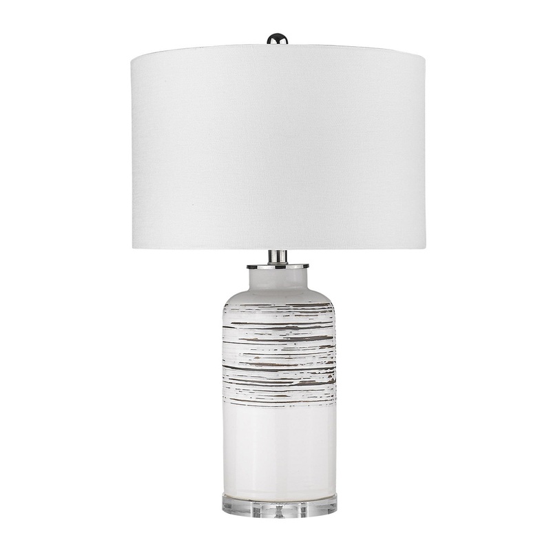 Trend Home 1-Light Polished Nickel Table Lamp By Homeroots - 399159