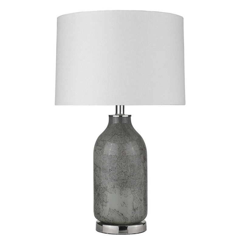 Trend Home 1-Light Polished Nickel Table Lamp By Homeroots - 399167