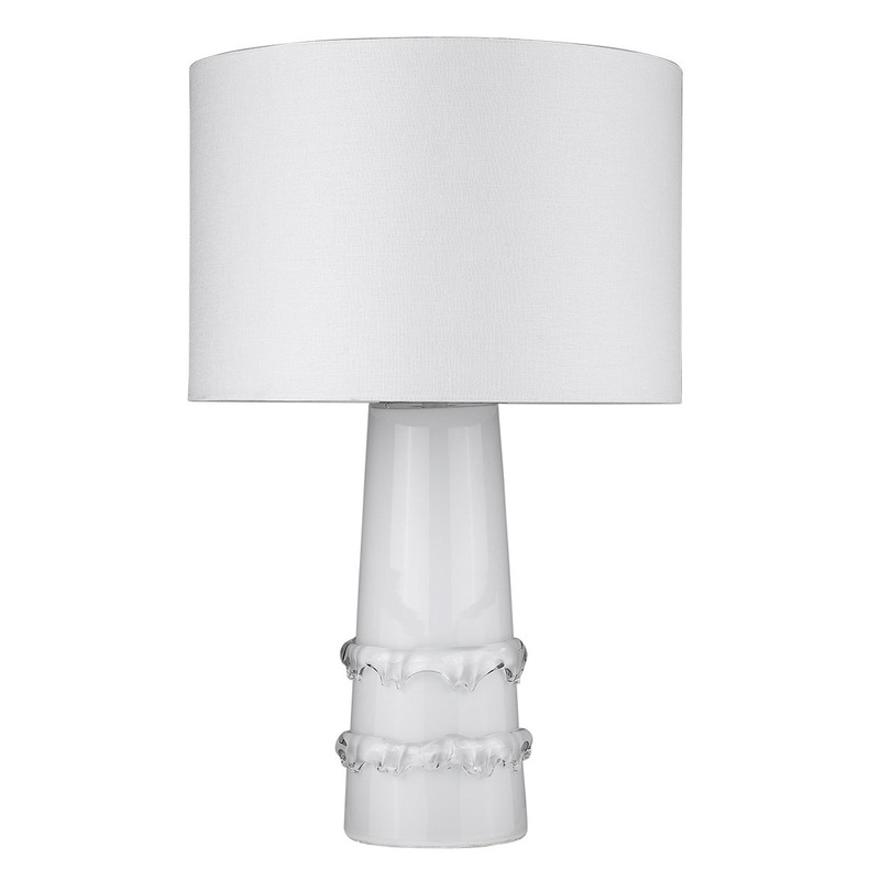 Trend Home 1-Light White Table Lamp By Homeroots - 399174