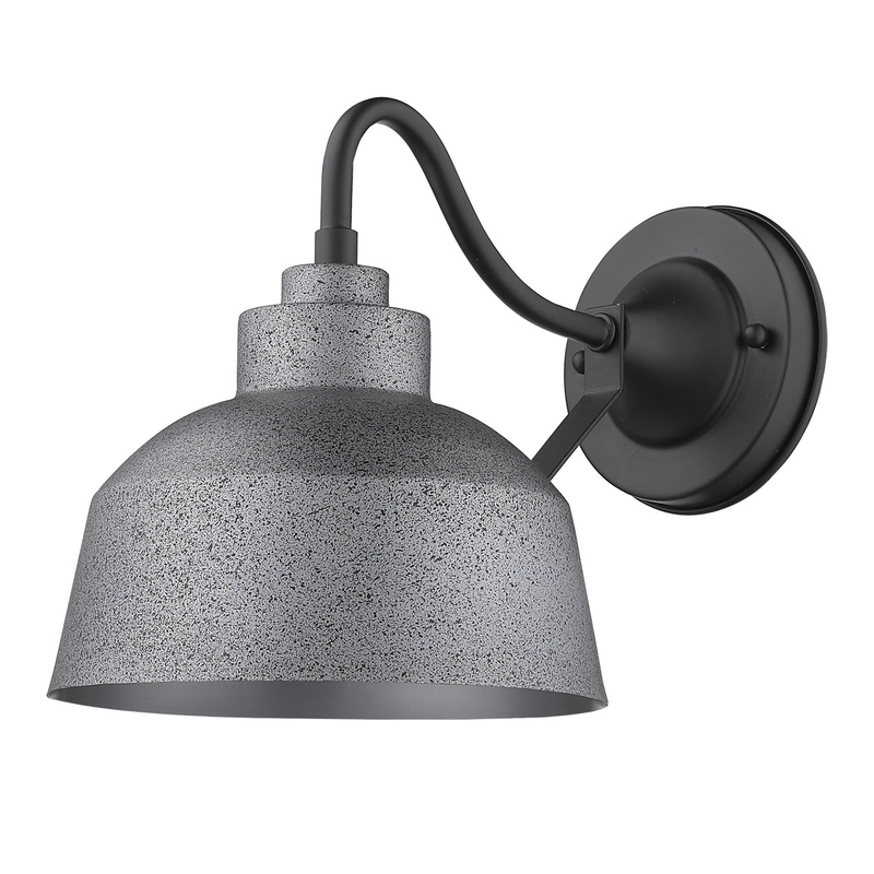 Barnes 1-Light Gray Wall Light By Homeroots