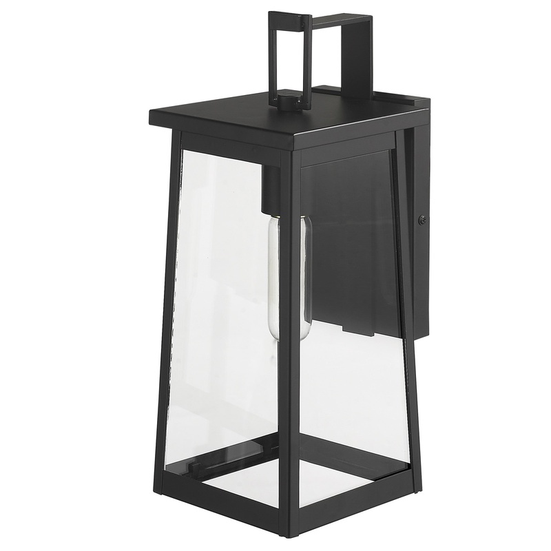 Black Contempo Elongated Outdoor Wall Light By Homeroots