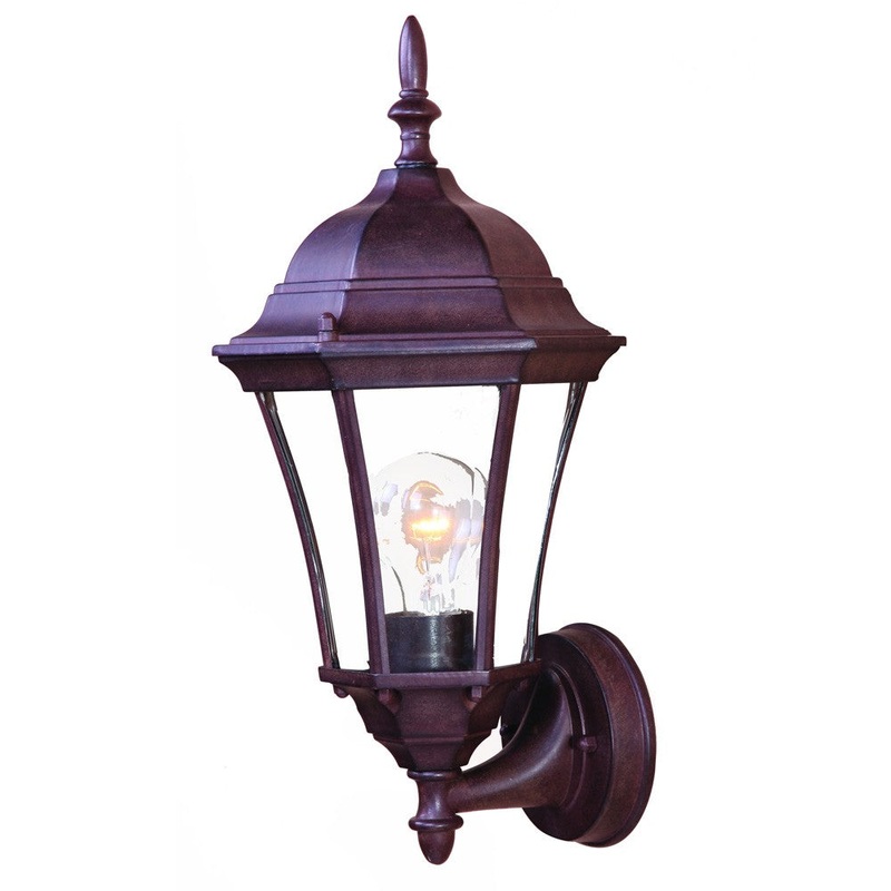 Dark Brown Carousel Lantern Wall Light By Homeroots