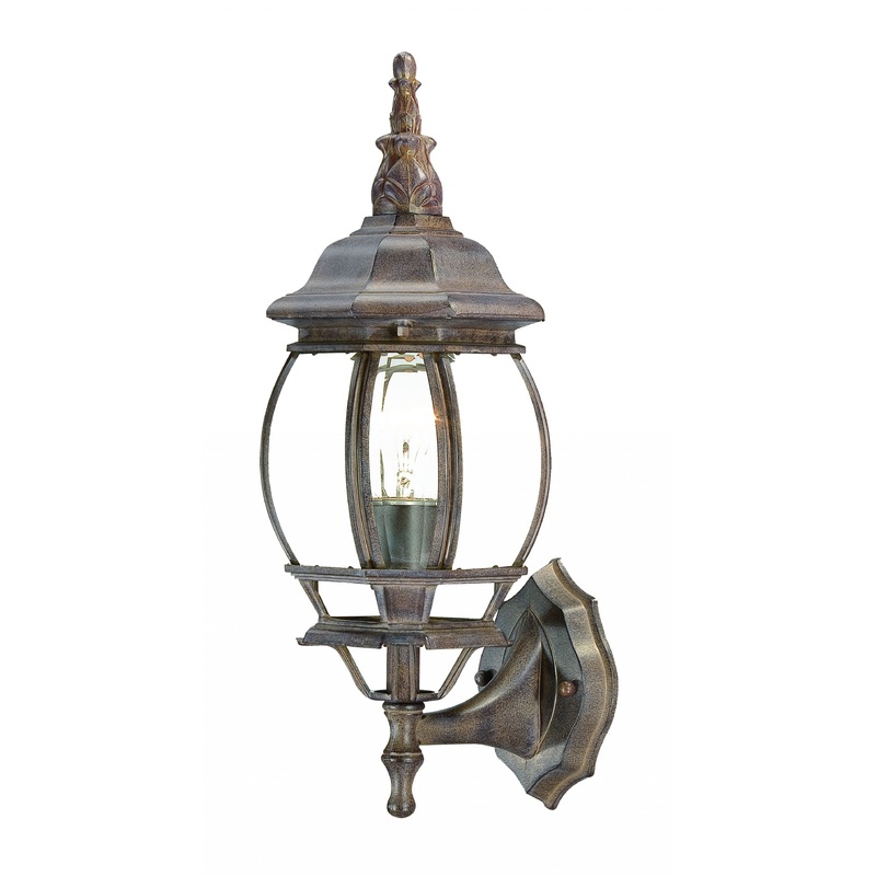 Dark Brown Glass Globe Wall Light By Homeroots