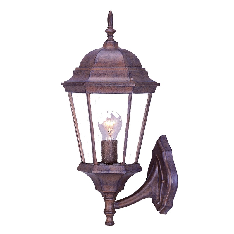 Dark Brown Swing Arm Lantern Wall Light By Homeroots