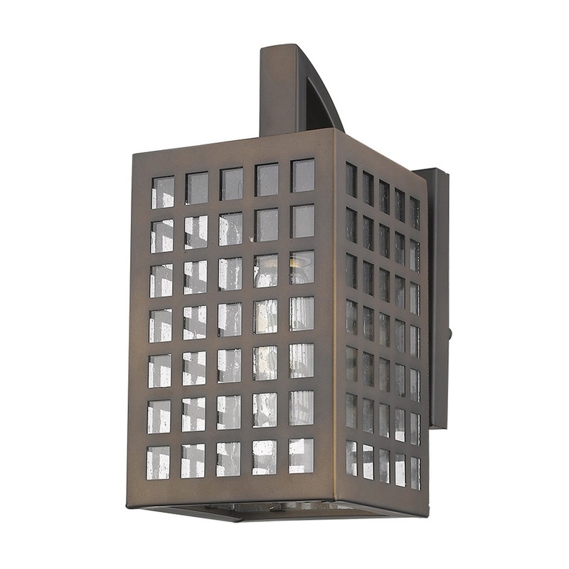 Letzel 1-Light Oil-Rubbed Bronze Wall Light By Homeroots